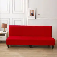 GENERICO - Funda Cubre Futon diseño Texturizado living Rojo