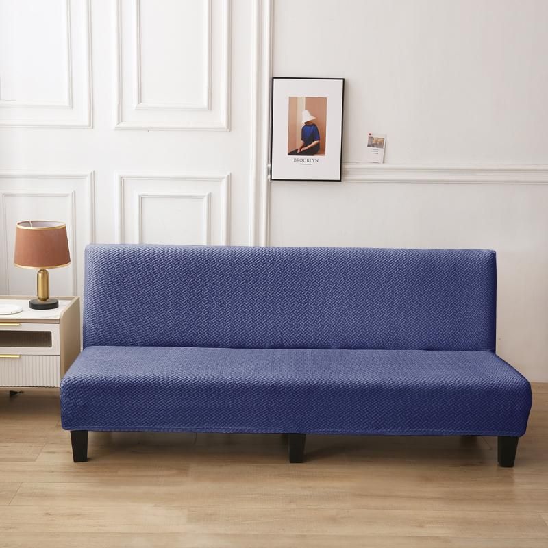 GENERICO - Funda Cubre Futon diseño Texturizado living Azul M