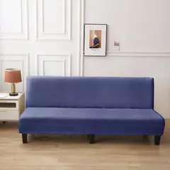GENERICO - Funda Cubre Futon diseño Texturizado living Azul M