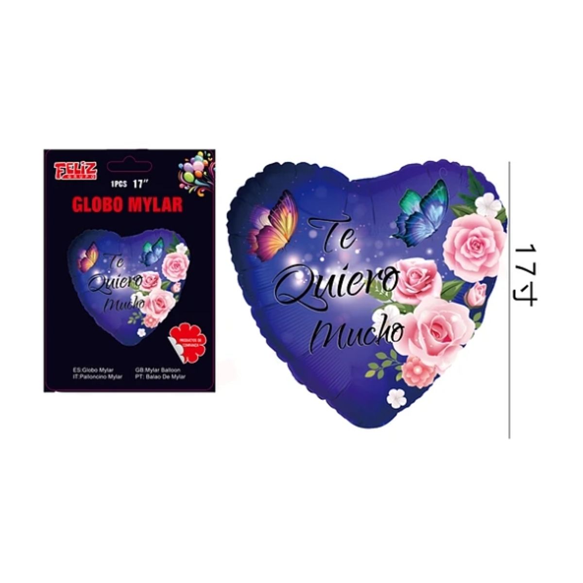 GENERICO - Globo De Te Quiero Mucho De Corazón