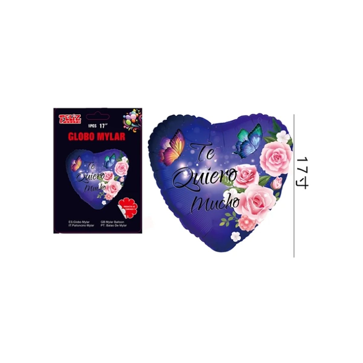 GENERICO - Globo De Te Quiero Mucho De Corazón