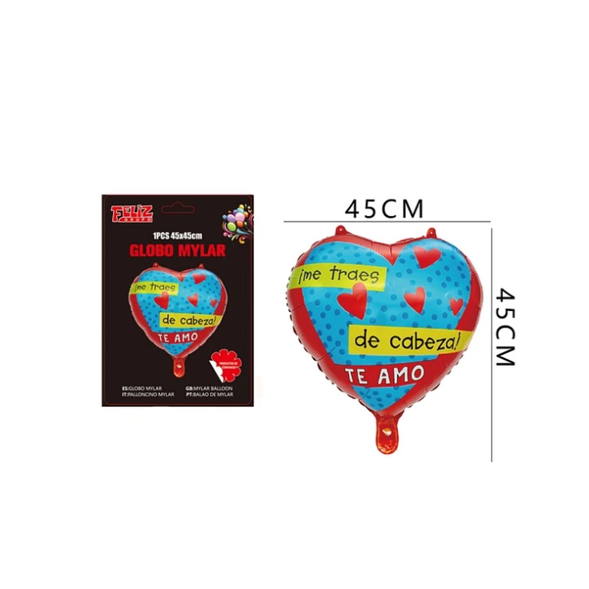 GENERICO - Globo Me Traes De Cabeza 4545 Cm