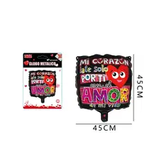 GENERICO - Globo Metálico Mi Corazón Late Por Ti