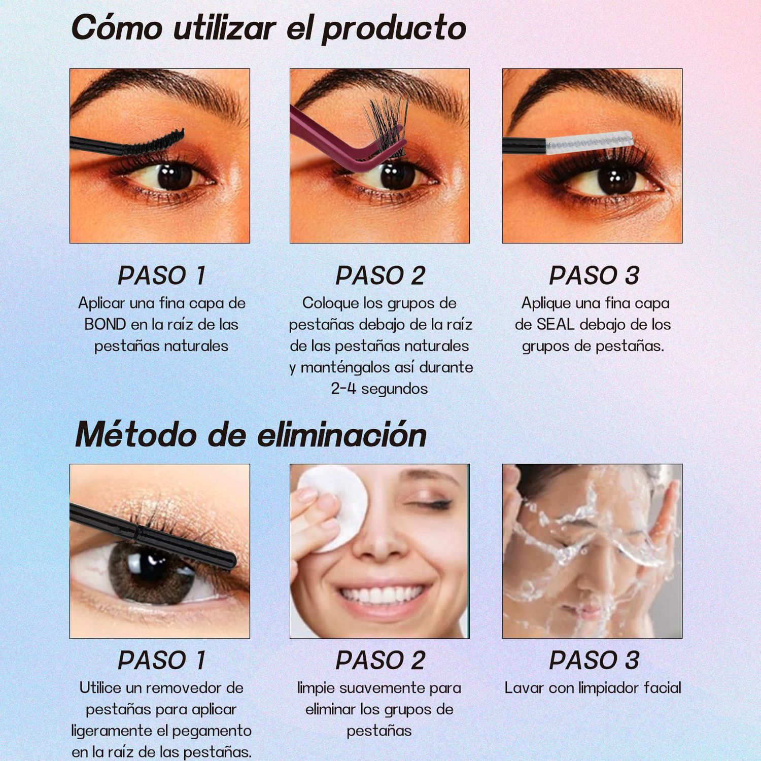 YAYKO Set De Pestañas Extensiones Reutilizables Postiza 259