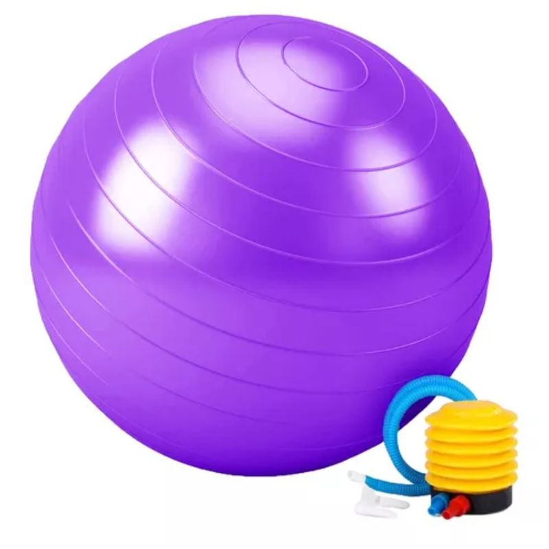 GENERICO - Pelota Balon 55 cm Pilates Yoga + Inflador