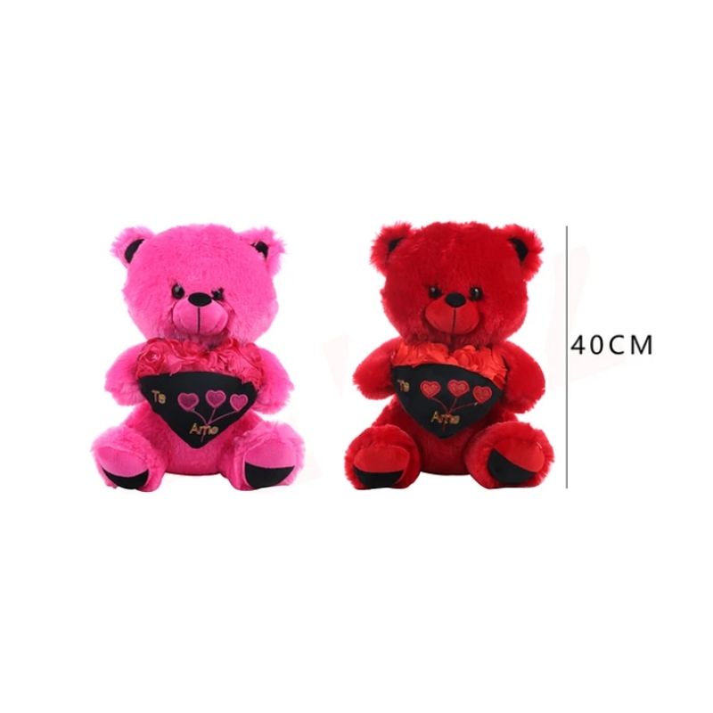 GENERICO - Peluche Osito Color Te Amo 40 Cm
