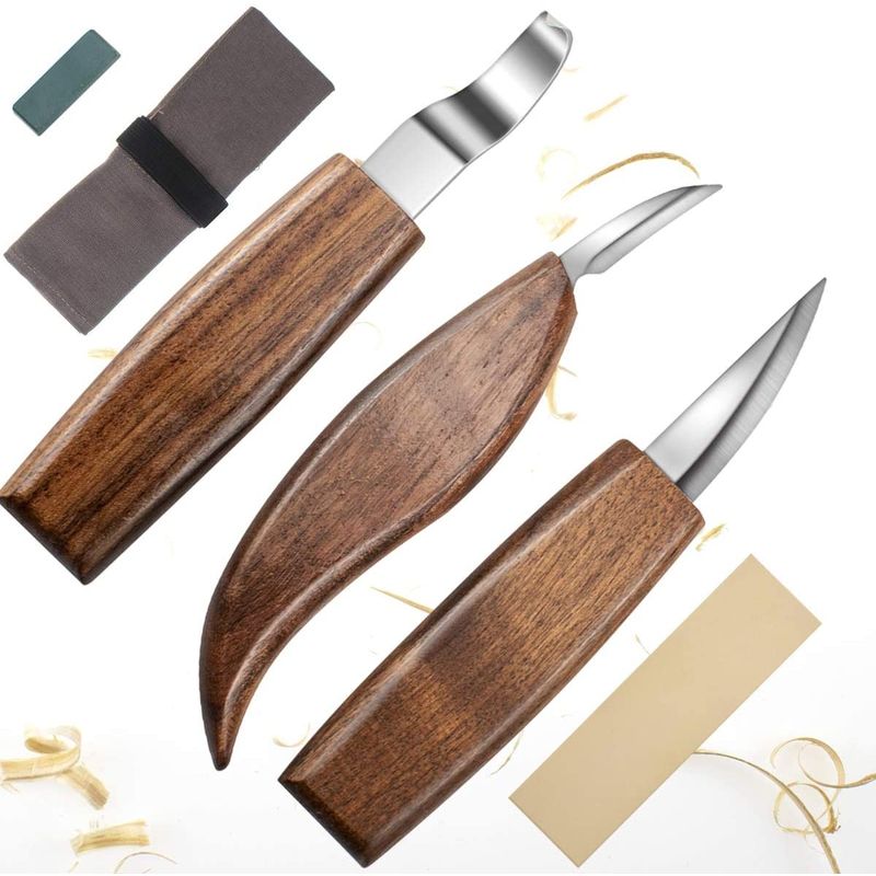 TIOZONEY - Kit de herramientas para tallar madera Carpintería