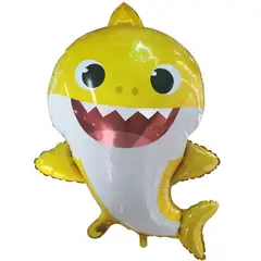 GENERICO - Globo Metálicos Baby Shark X1 Amarillo