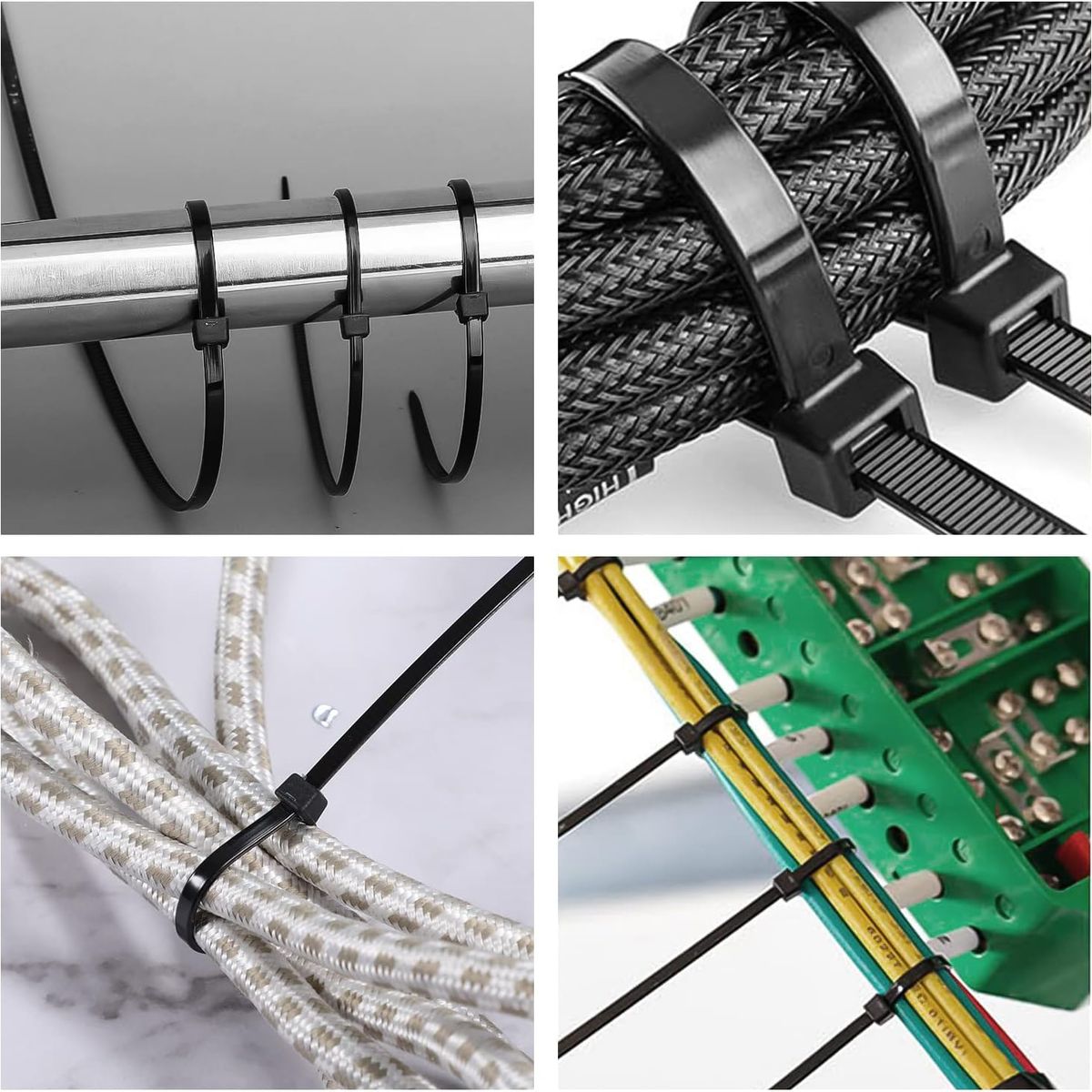 KUANGYE - Amarras Plasticas 4,8mm X 30cm Bolsa 100 Unidades