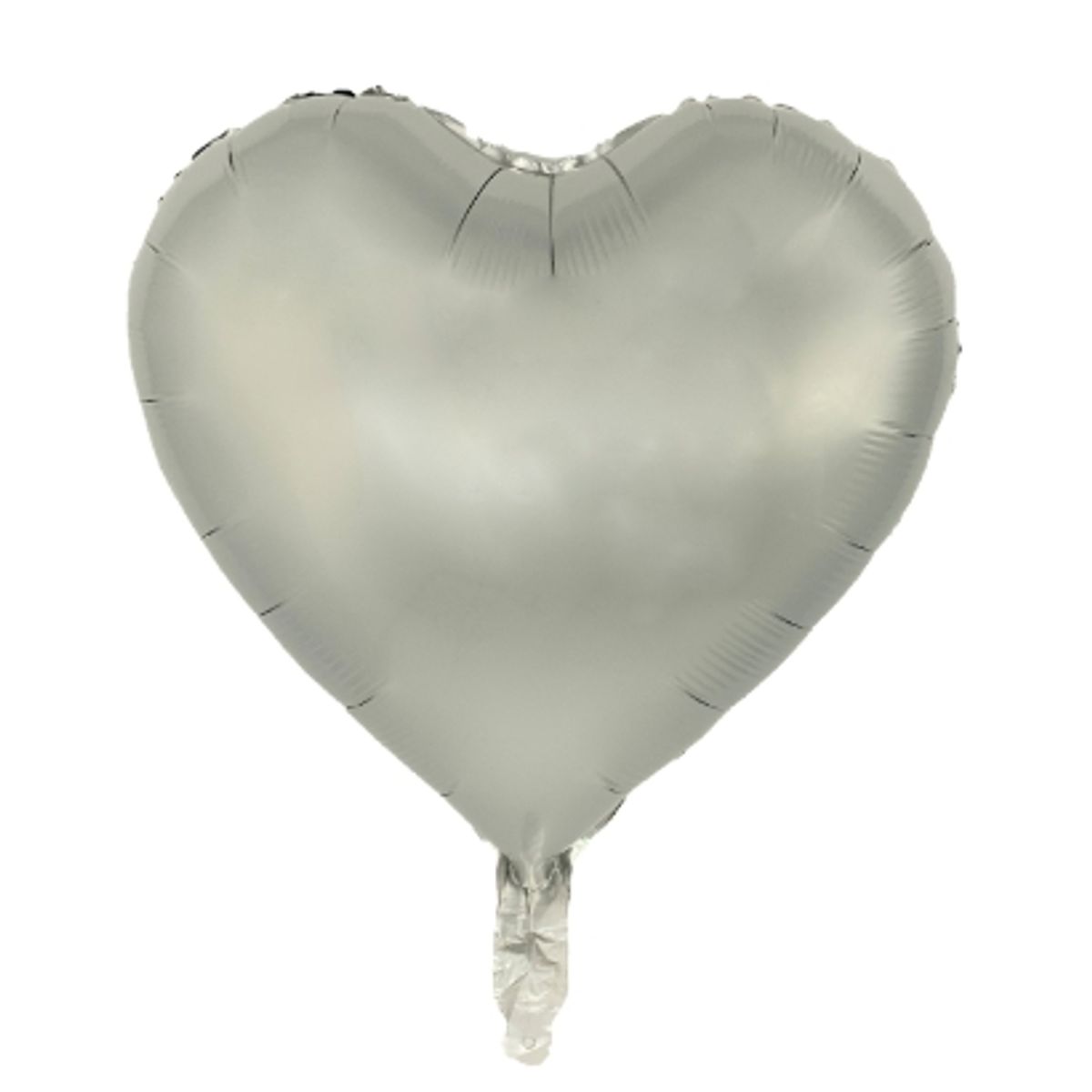 GENERICO - Globo Metalizado Corazon Gris X50