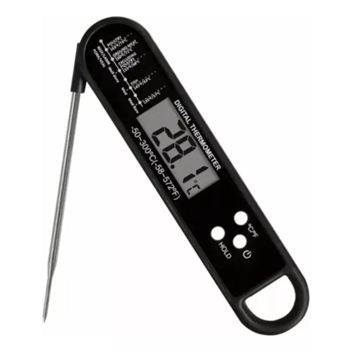 KUANGYE - Termometro Digital Cocina Carnes Con Sonda -50 A 300 °c