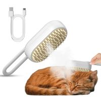 Cepillo Vapor Automático Para Gatos Perro Cepillo Mascotas