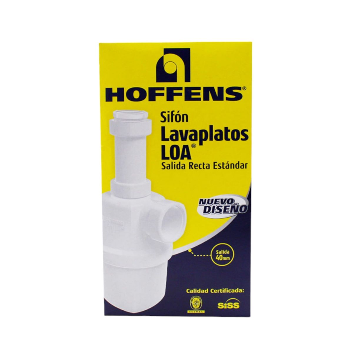 GENERICO - Sifón Lavaplatos Loa Salida Recta Entrada 1 1/2 Y 1 1/4