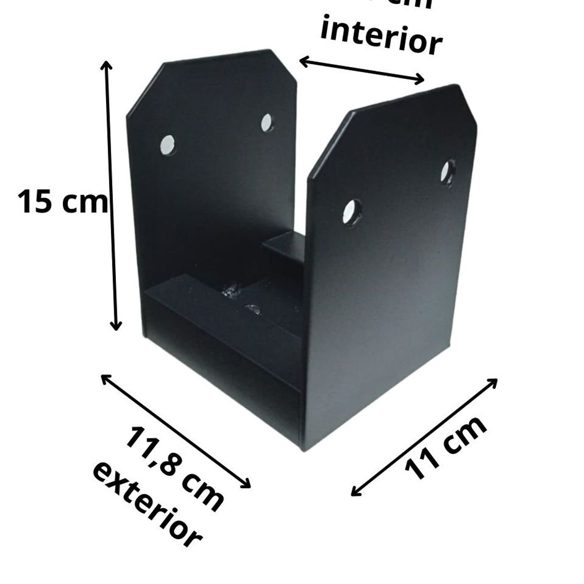 GENERICO - base pilar acero outdoor 110mm pilar madera laminado