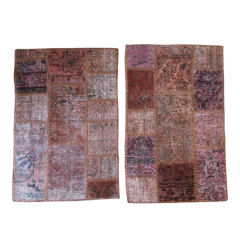 GENERICO - Bajada de Cama Par PatchWork Par 90 X 60 de Persa