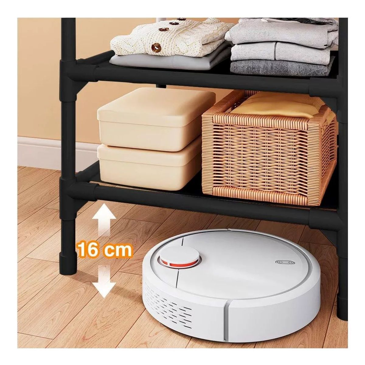 GENERICO - Perchero Estante Esquinero Organizador Colgador Multiusos