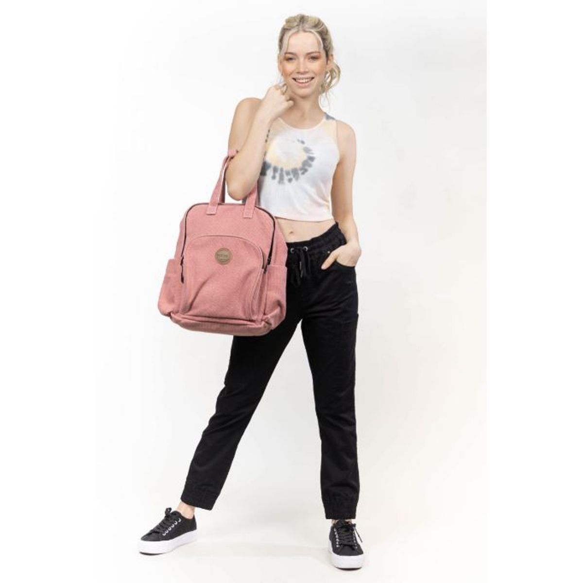 POLEMIC - Jogger cargo gabardina negro Polemic
