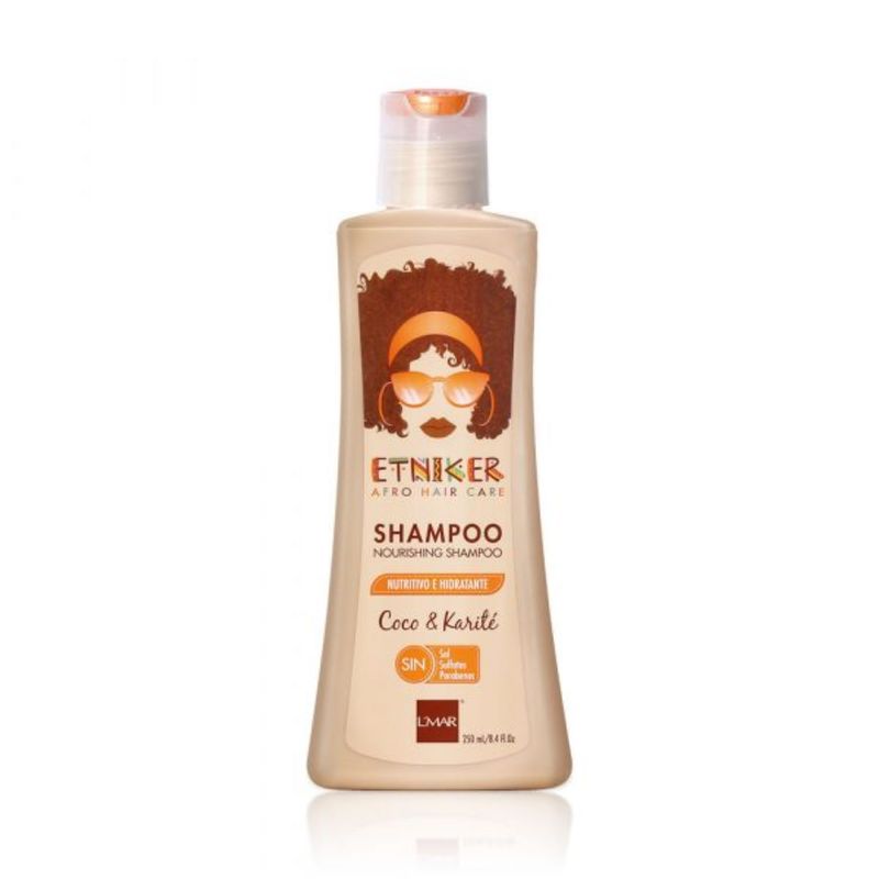 ETNIKER - SHAMPOO NUTRITIVO E HIDRATANTE ETNIKER COCO Y KARITE 250 ML.-