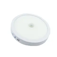 OEM - FOCO LED PANEL 18 WATT CON SENSOR REDONDO SOBREPUESTO LUZ FRIA