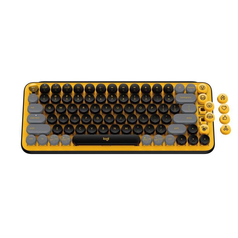 LOGITECH - Teclado Logitech Pop Keys Amarillo Blast