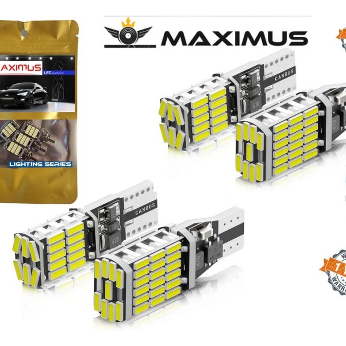 UNIVERSAL - Ampolleta Led T15 Blanca Superbrillante - 4 Unidades