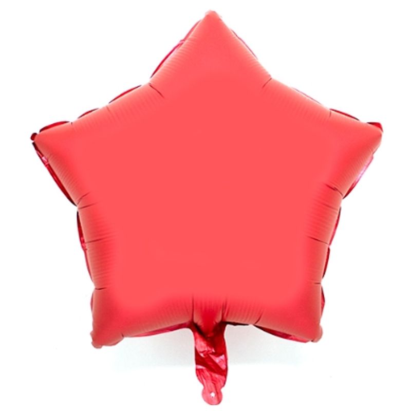 GENERICO - Globos Metálicos Estrellas Rojo  X1
