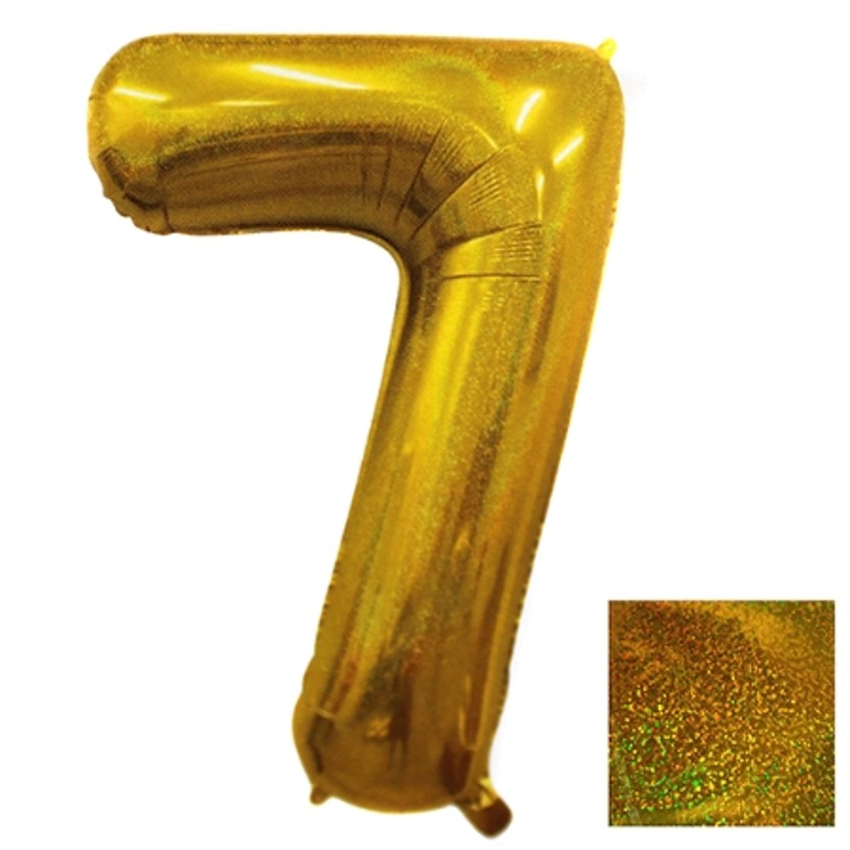 GENERICO - Globo Numero Metalizado Laser 7