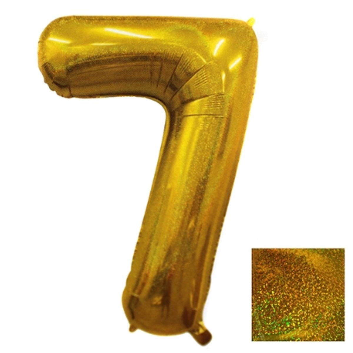 GENERICO - Globo Numero Metalizado Laser 7