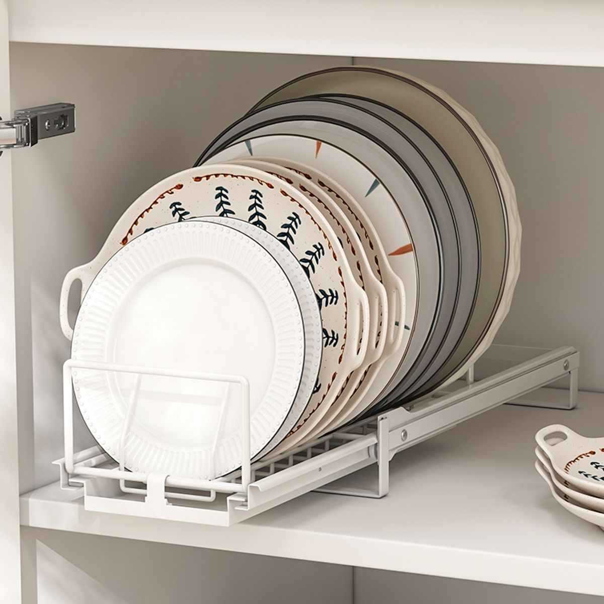 GENERICO - Organizador de Platos Extraíble con Riel