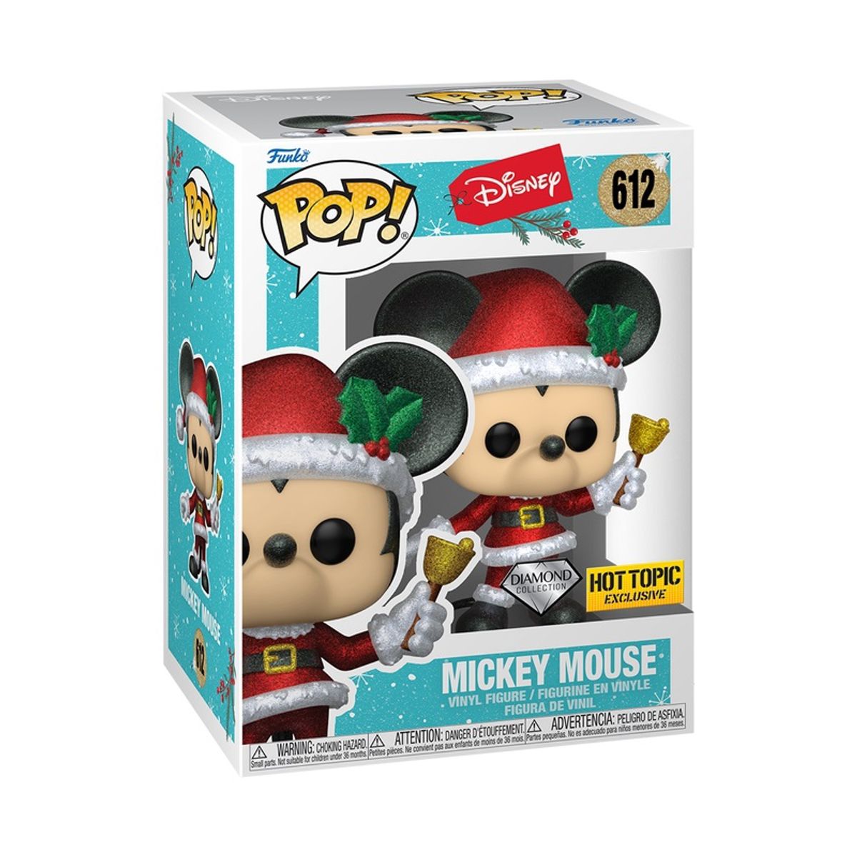 FUNKO - Funko Pop Disney Mickey Mouse 612 Diamond Exclusivo Hot Topi