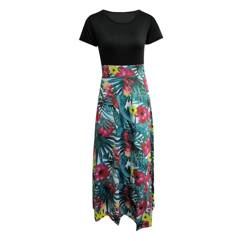 EDWINAYY - Vestido Casual Largo Con Estampado Floral Para Fiesta
