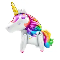 GENERICO - Globo Metalizado De Unicornio 59 X 61 Cms. Helio O Aire