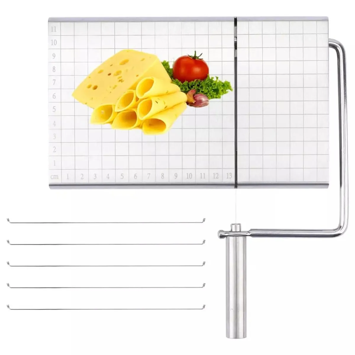 KUANGYE - Cortadora De Jamón Y Queso Acero Inoxidable Con Báscula