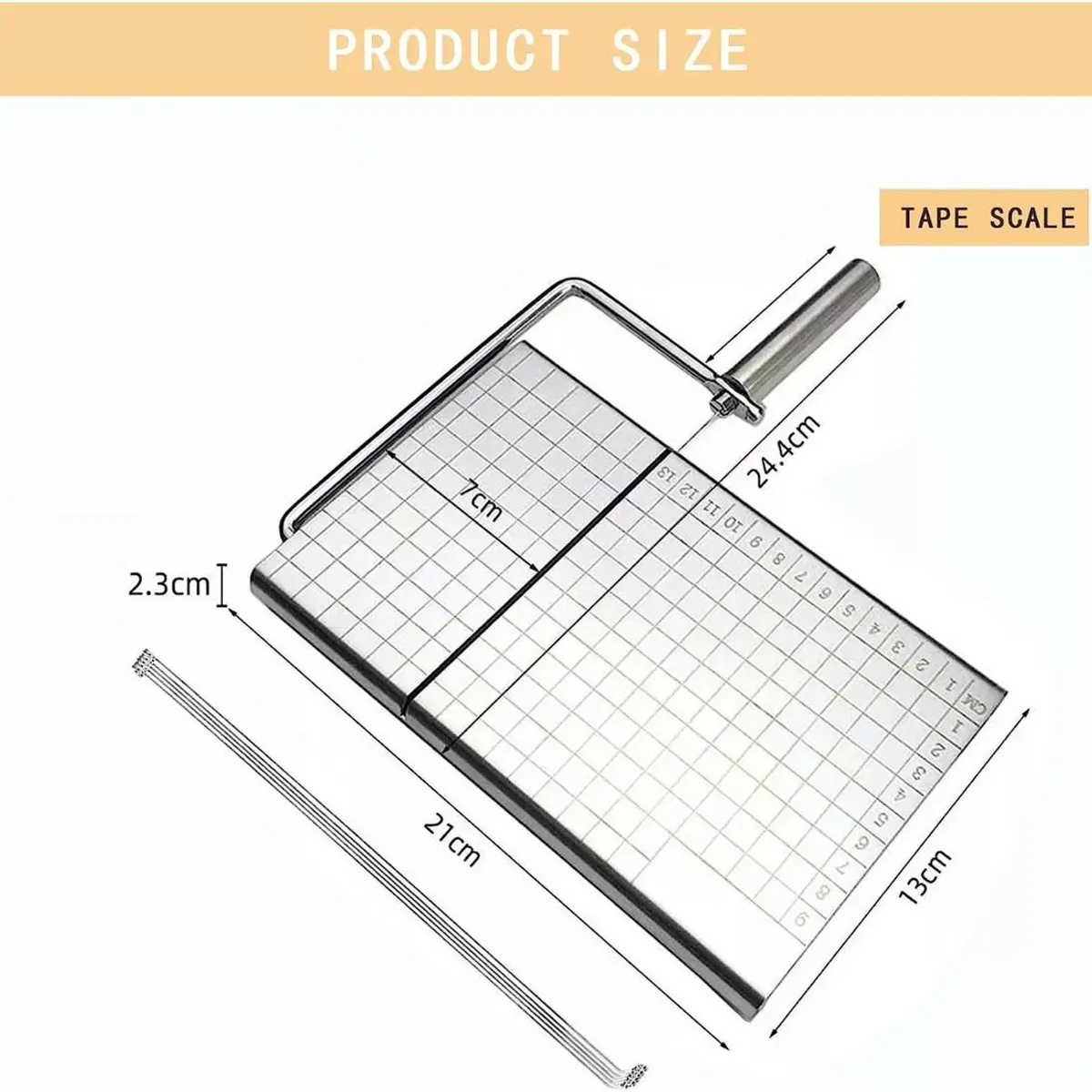 KUANGYE - Cortadora De Jamón Y Queso Acero Inoxidable Con Báscula