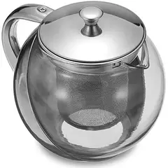 GENERICO - Tetera De Vidrio C Infusor De Acero Inoxidable 500ml