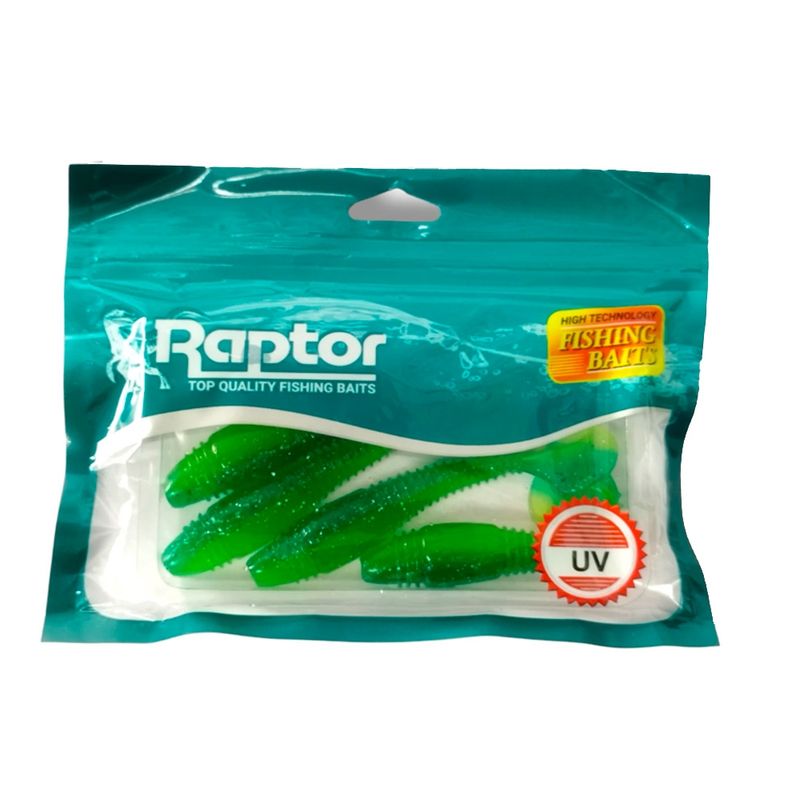 GENERICO - Vinilos Silicona Raptor Aromaticos Pesca Deportiva 10m Y 8g