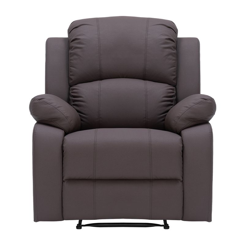 ELEMENT DESIGN - Berger Reclinable con Masajes Y Calefacción Cuero Chocolate