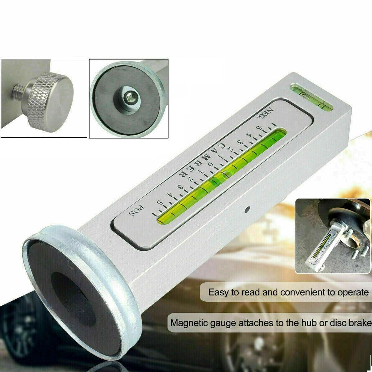KUANGYE - Calibrador Magnético Para Alineación De Ruedas Angulo Camber