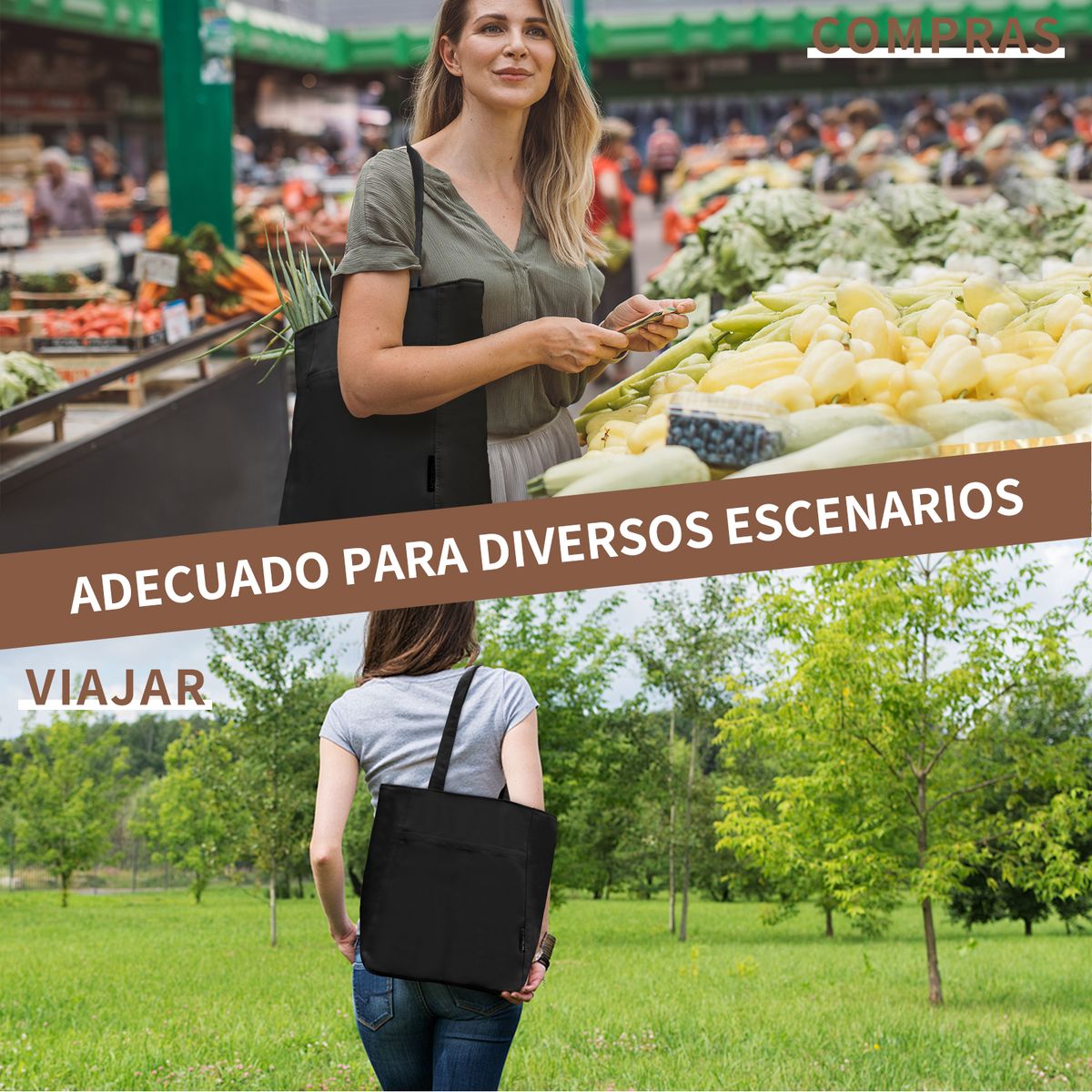 YAYKO - Bolsa Hombro Para Mujer De Lona Tote Bolsos De Moda Original