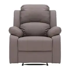ELEMENT DESIGN - Berger Reclinable con Masajes Y Calefacción Cuero Marrón claro