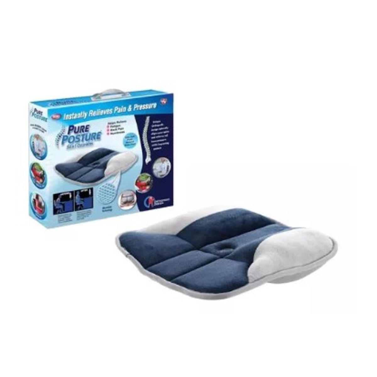 GENERICO - Almohada Cojín Ortopédico Para Silla Asiento Espalda Columna