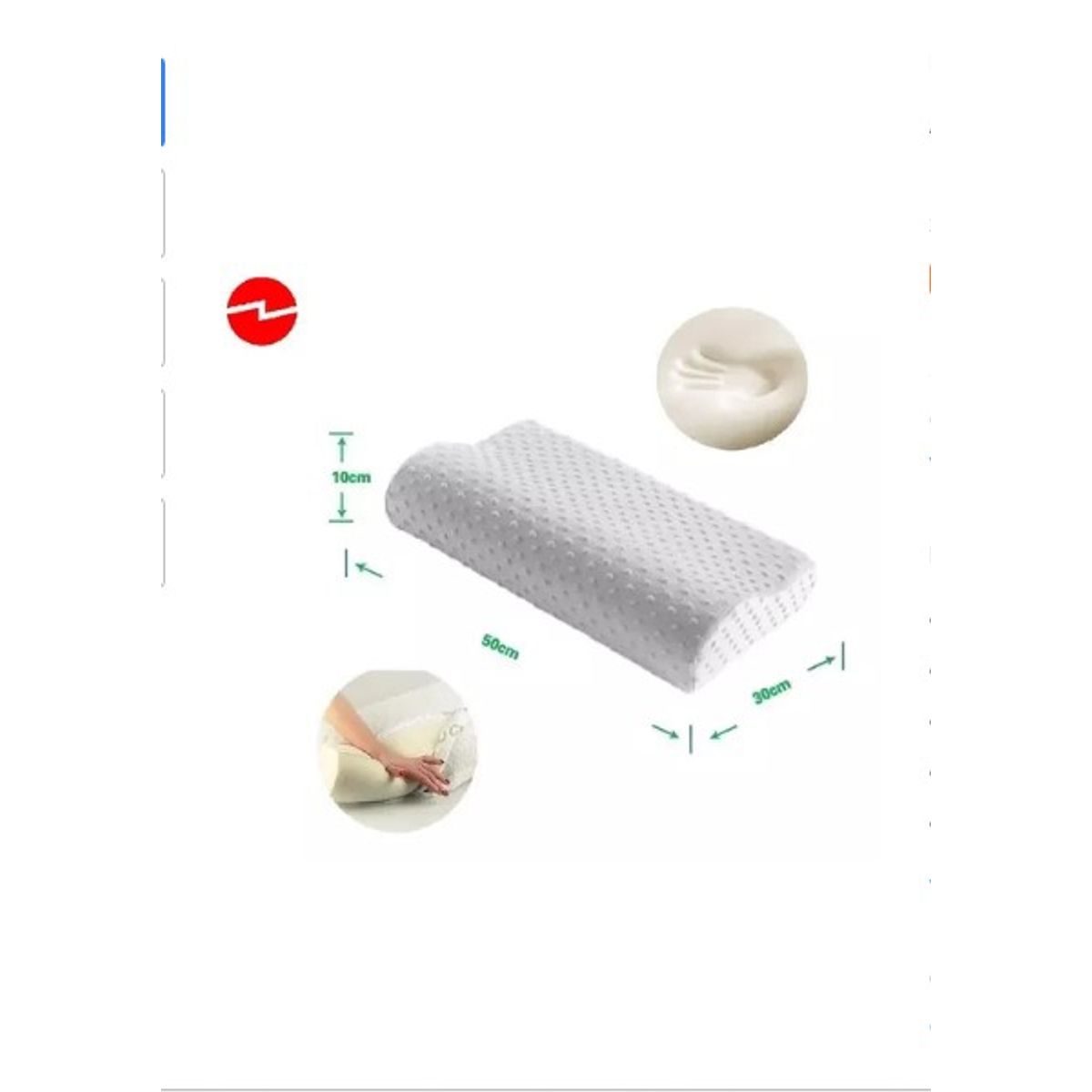 GENERICO - Almohada Cervical Viscoelastica Mejora Postura Cama