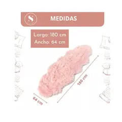 GENERICO - Bajada De Cama Alfombra Peluda Oveja Larga 180x64cm