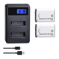 GENERICO - 2 BATERÍAS NP-BX1 + CARGADOR DOBLE BC-CSXB ALTERNATIVO SONY