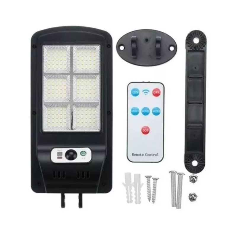 GENERICO - Foco Led Solar Chip 120 Cob 45w Control Remoto 3 Fases tipo2
