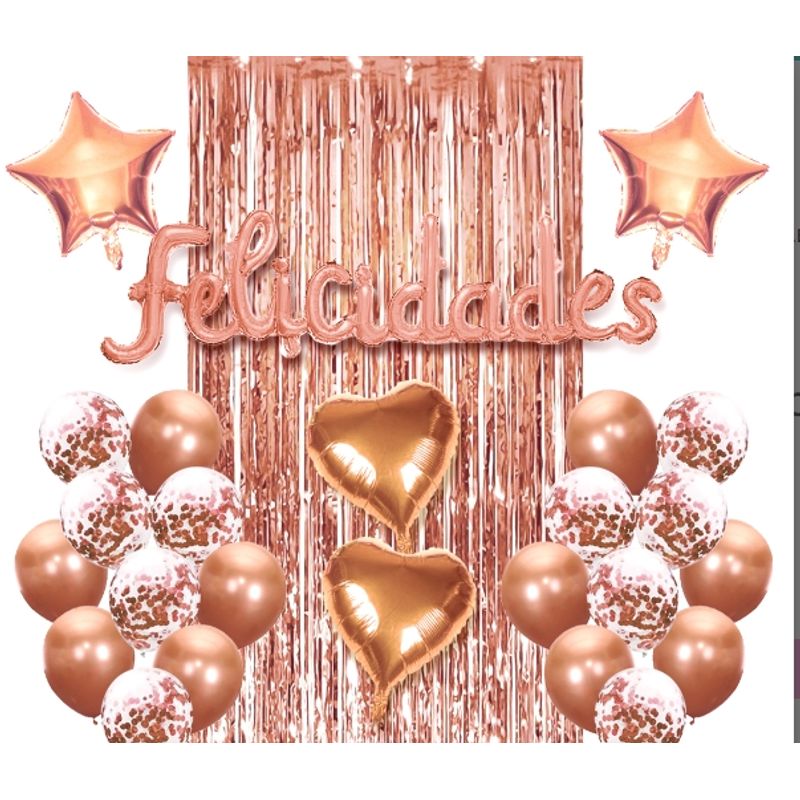 GENERICO - Cortina Globo Rose Gold