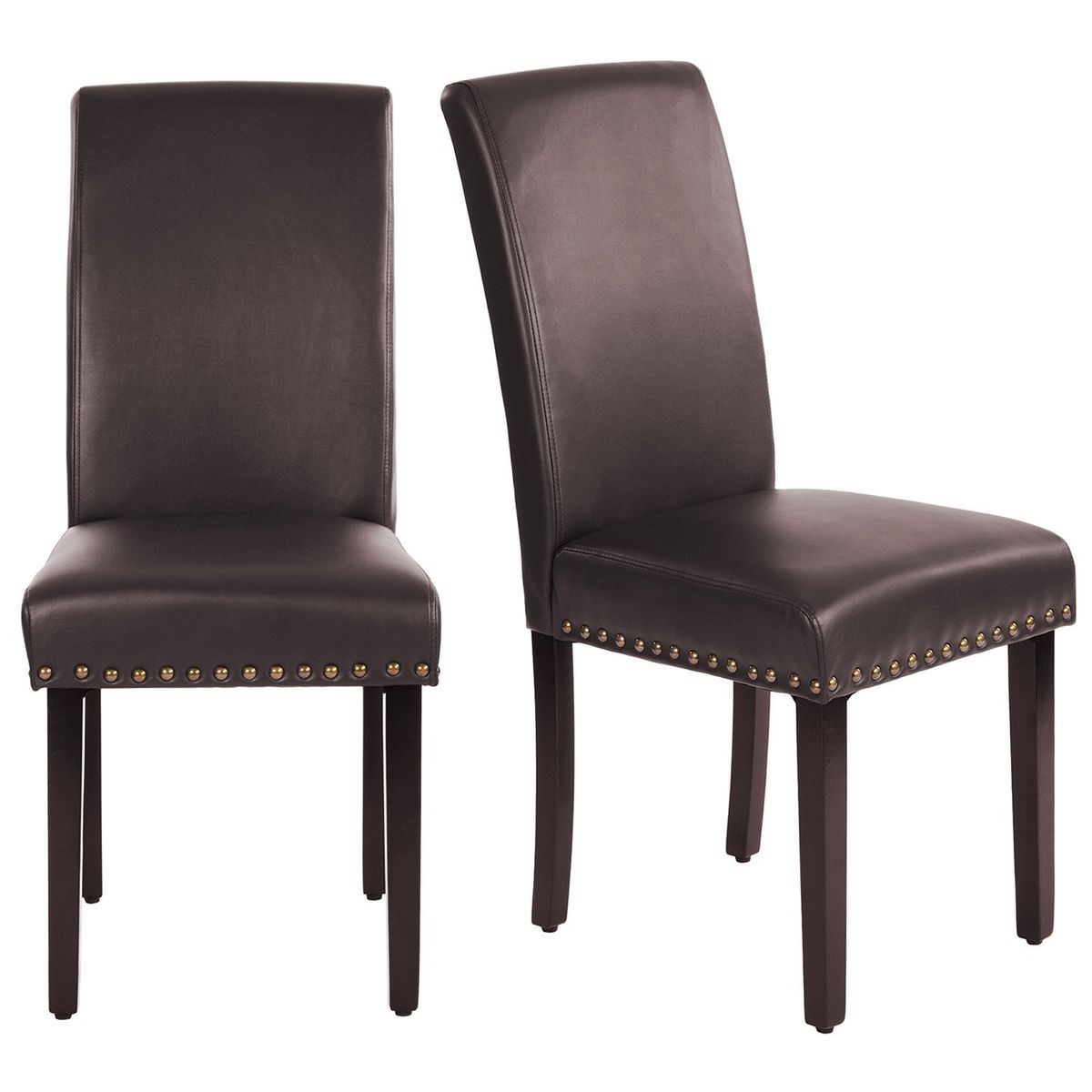 NOVAHUS - Pack 2 Sillas Comedor Génova Café Oscuro