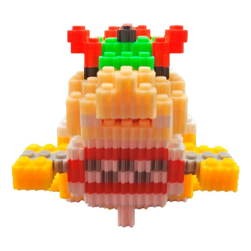 GENERICO - ARMABLE 3D MICRO BLOCKS BOWSER 10CM 689 PIEZAS
