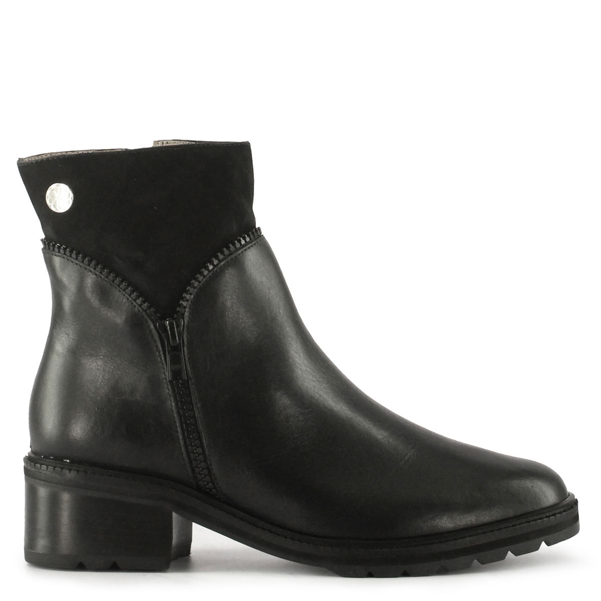 JAVIERA POCH - Botin Martina cuero negro Javiera Poch