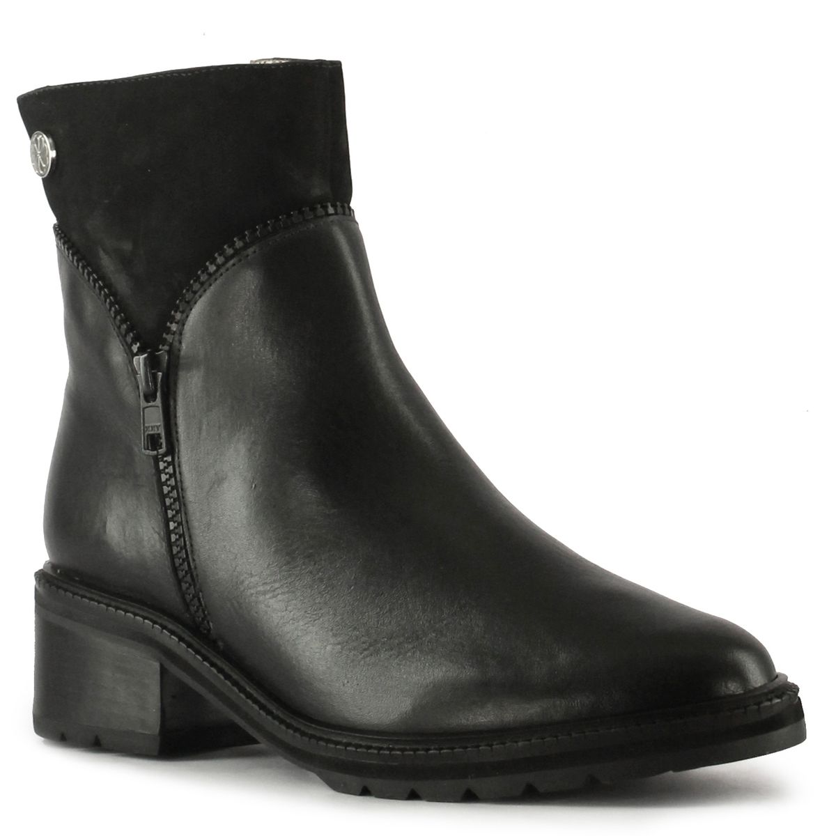 JAVIERA POCH - Botin Martina cuero negro Javiera Poch